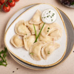 вареники з сиром та зеленню